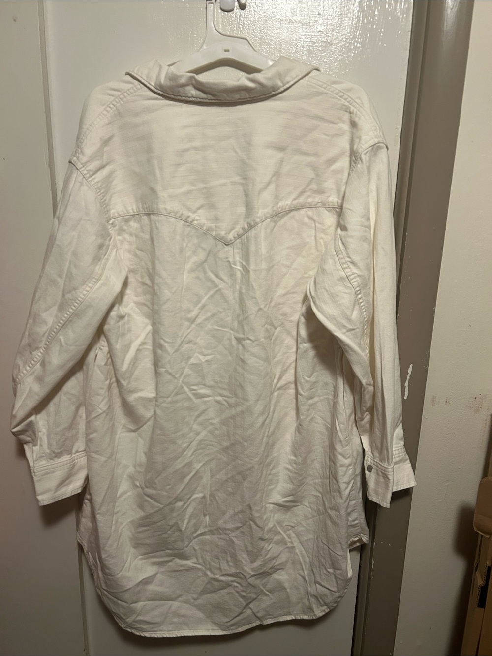 Universal Thread Cream Button-Front Utility Shacket - Picture 2 of 3
